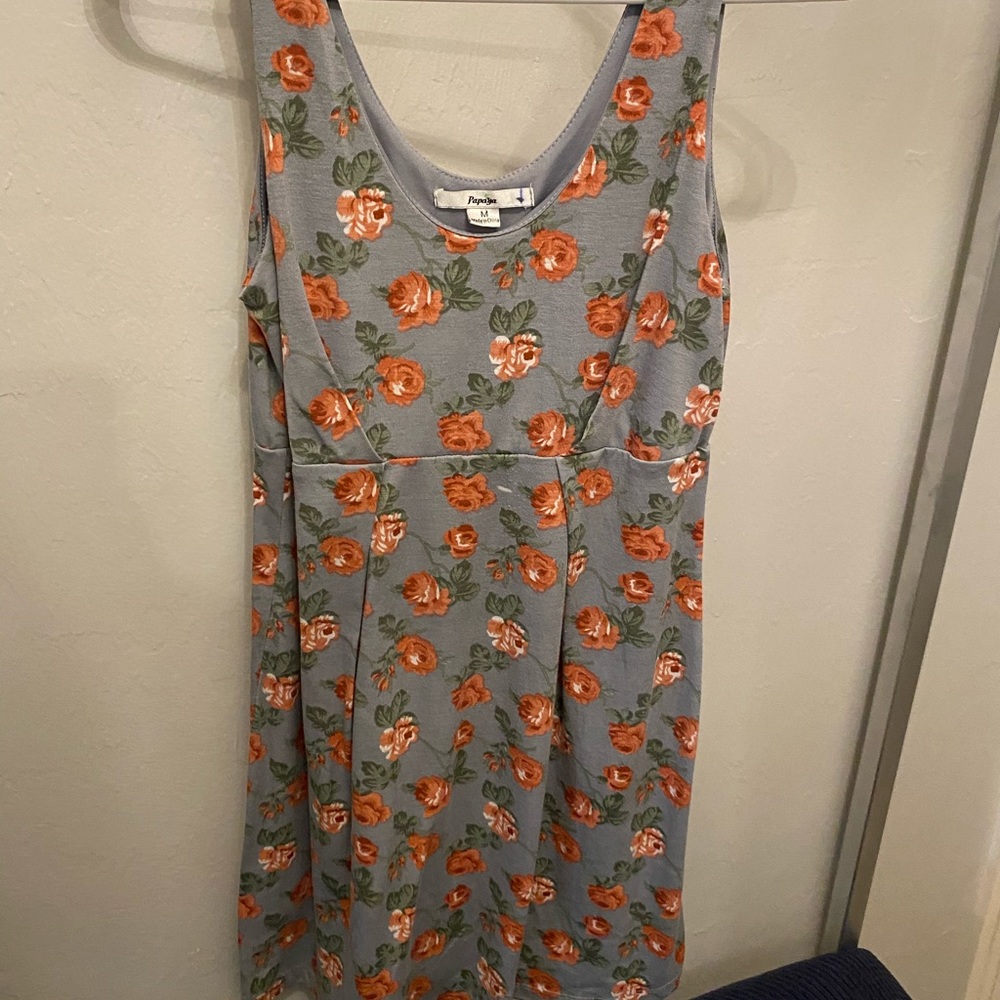 Floral grey dress